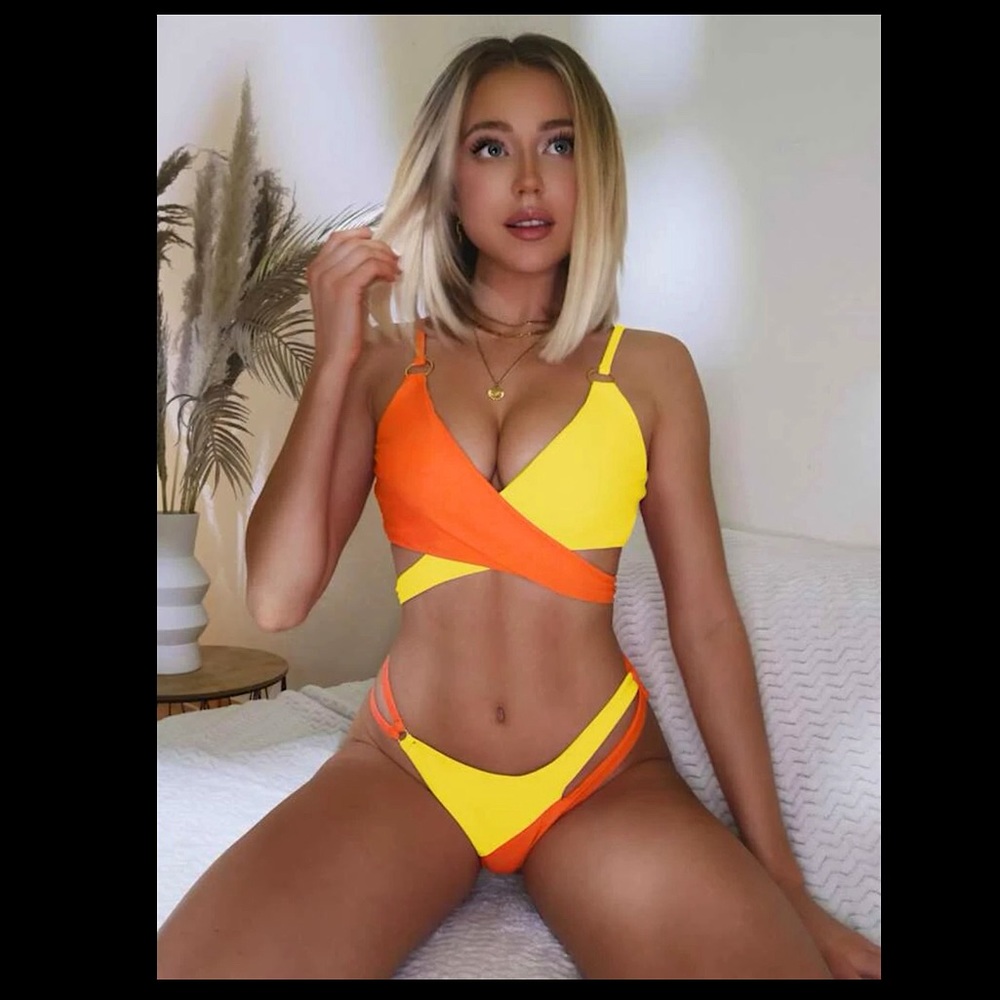 Two Tone Wrap Bikini